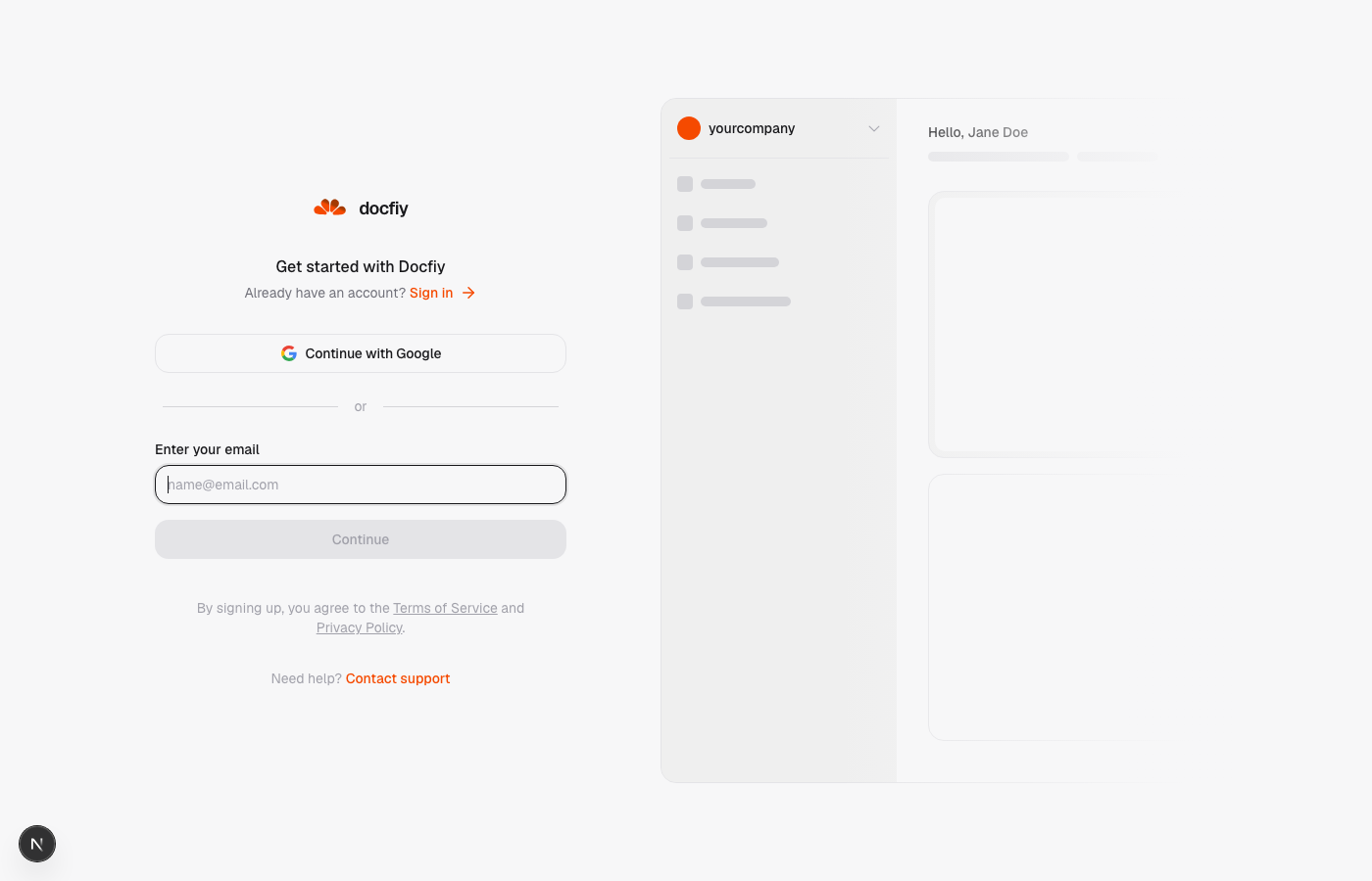Create your workspace